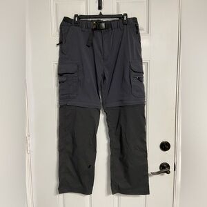 P2- BC CLOTHING CO. 2-Tone Navy Convertible Cargo Pants